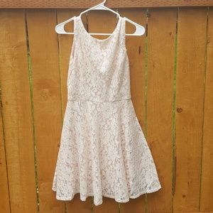 Blush Pink Lace Dress